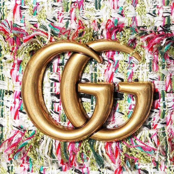 GUCCI LOGO  Embellished tweed dress Size 38 IT, XS/S US NEW - Picture 9 of 10